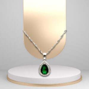 Verdant Teardrop Pendant